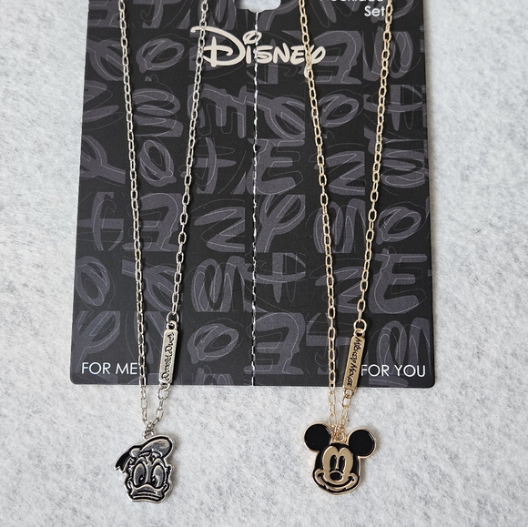 Disney Jewelry - Disney Donald Duck & Mickey Mouse Bestie Necklace Set